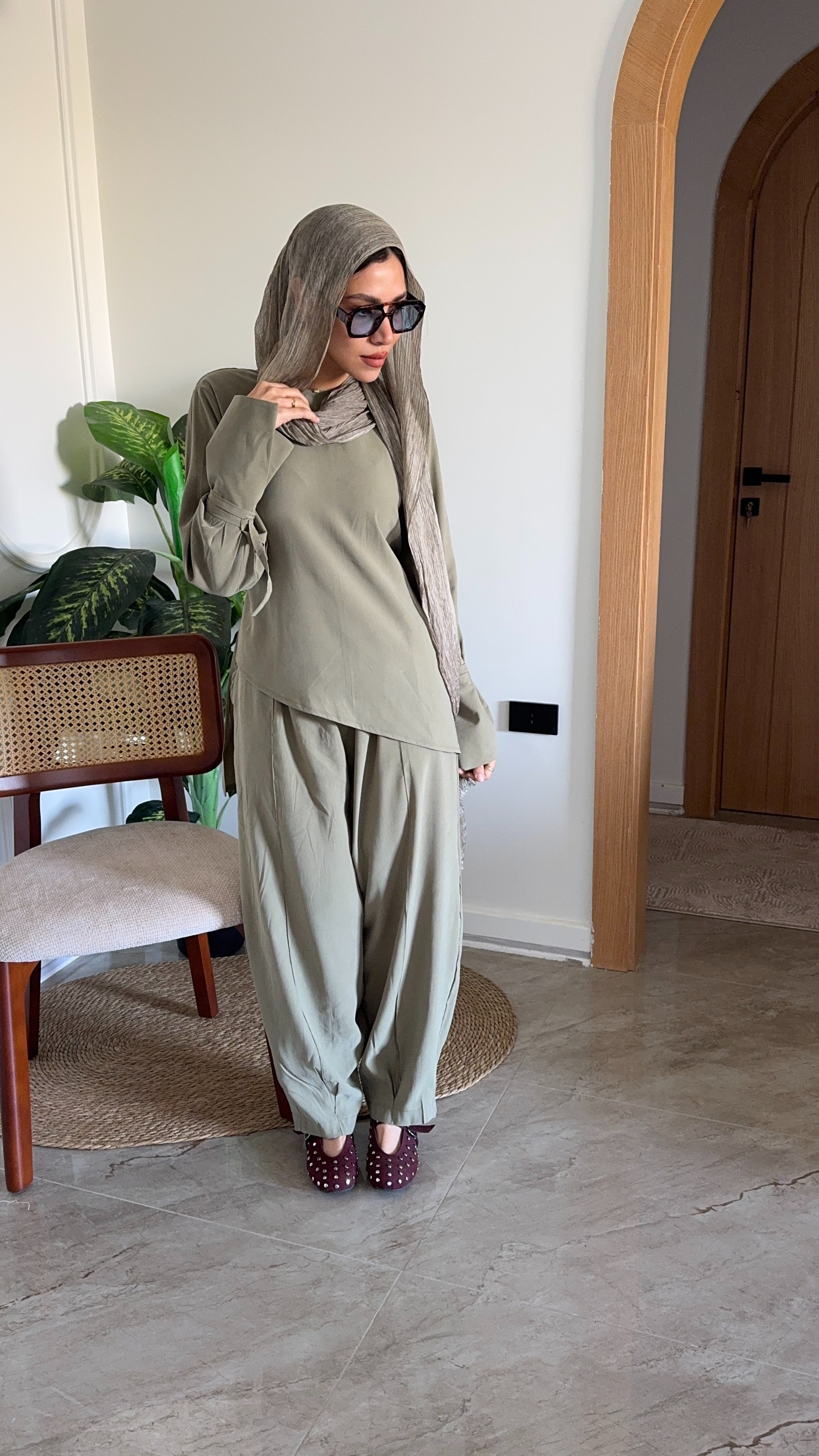Loose fit-set two piece