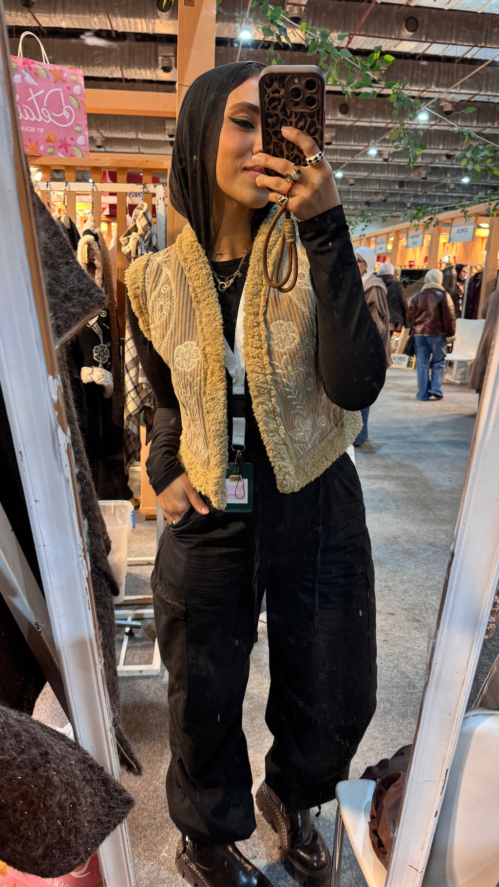 Beige Fur Vest