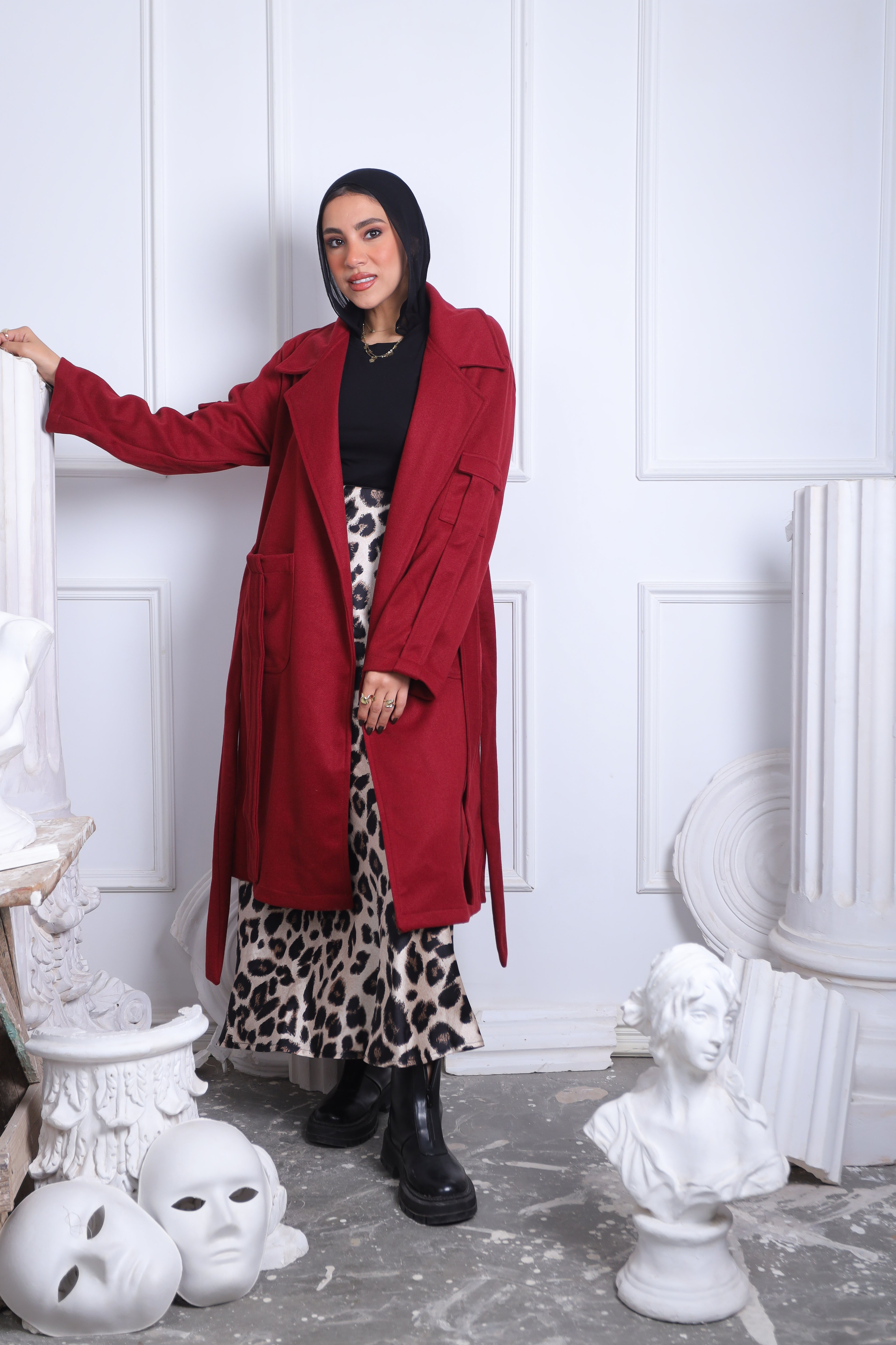 Burgundy Coat