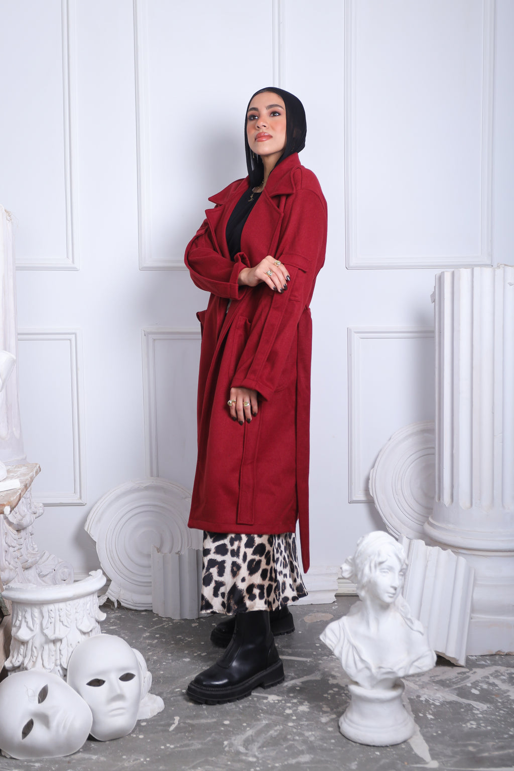 Burgundy Coat