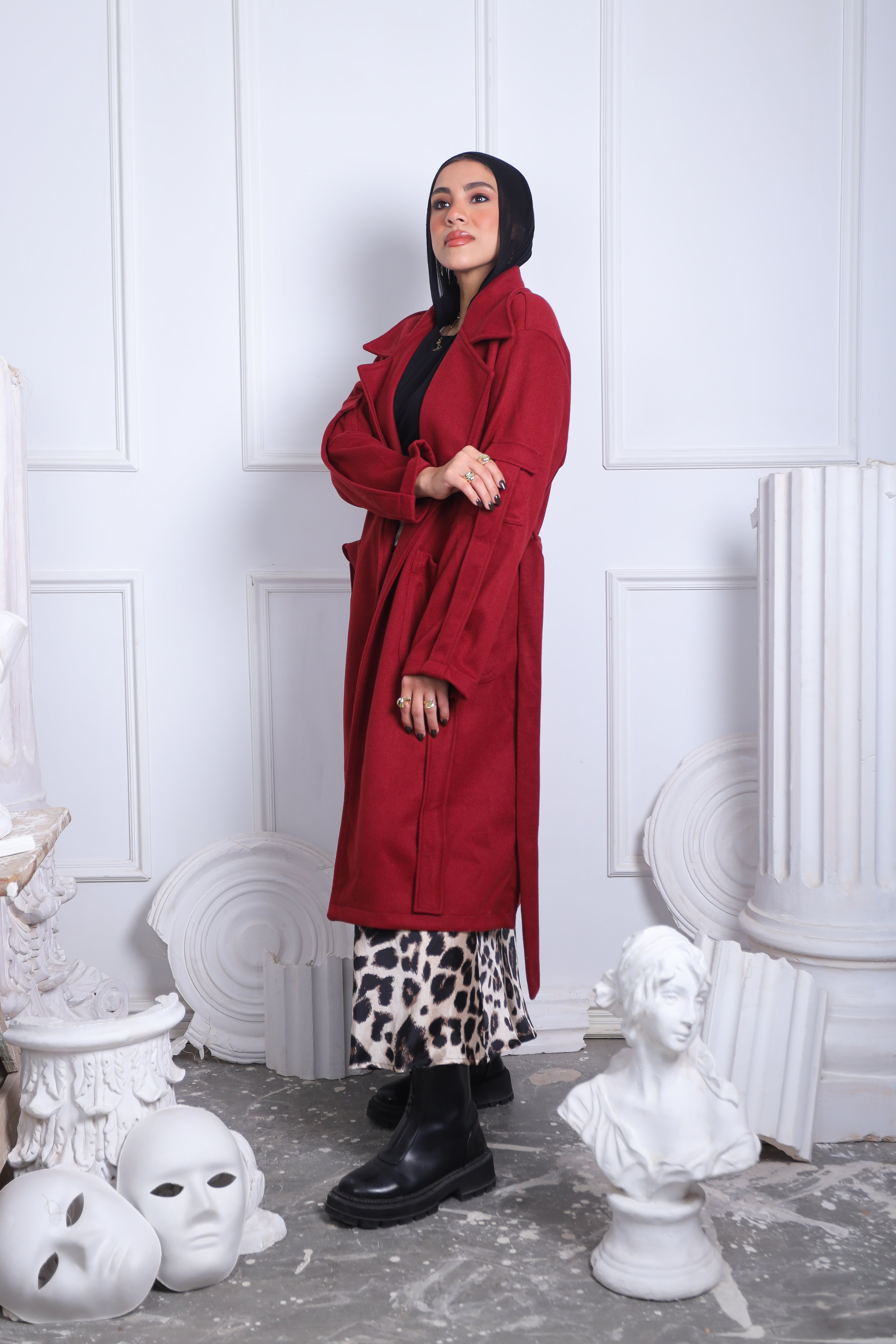 Burgundy Coat