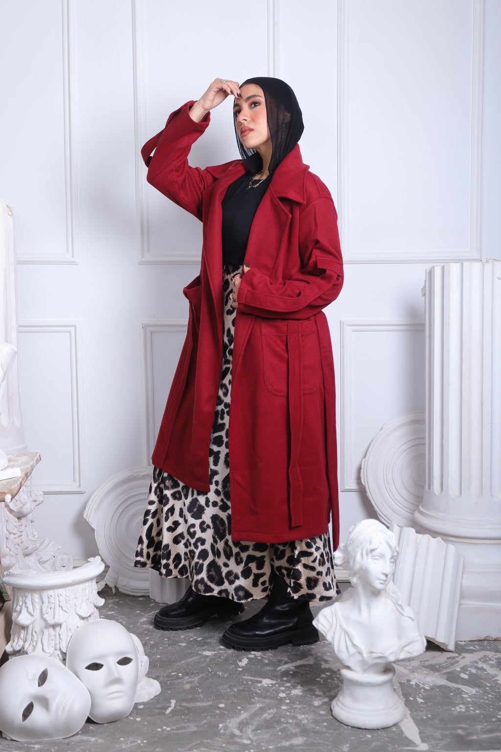 Burgundy Coat