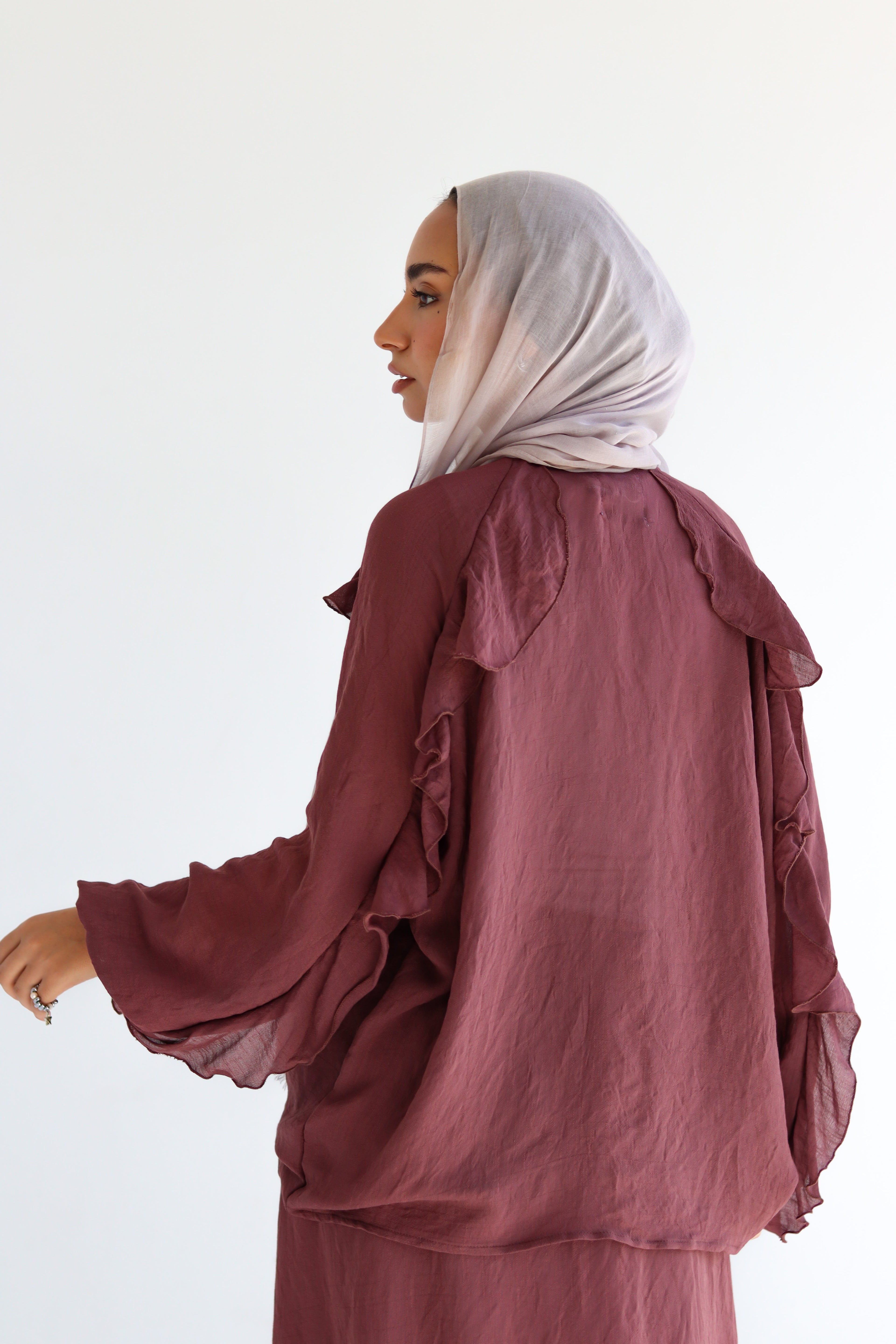 The Ruffle Set - Mauve