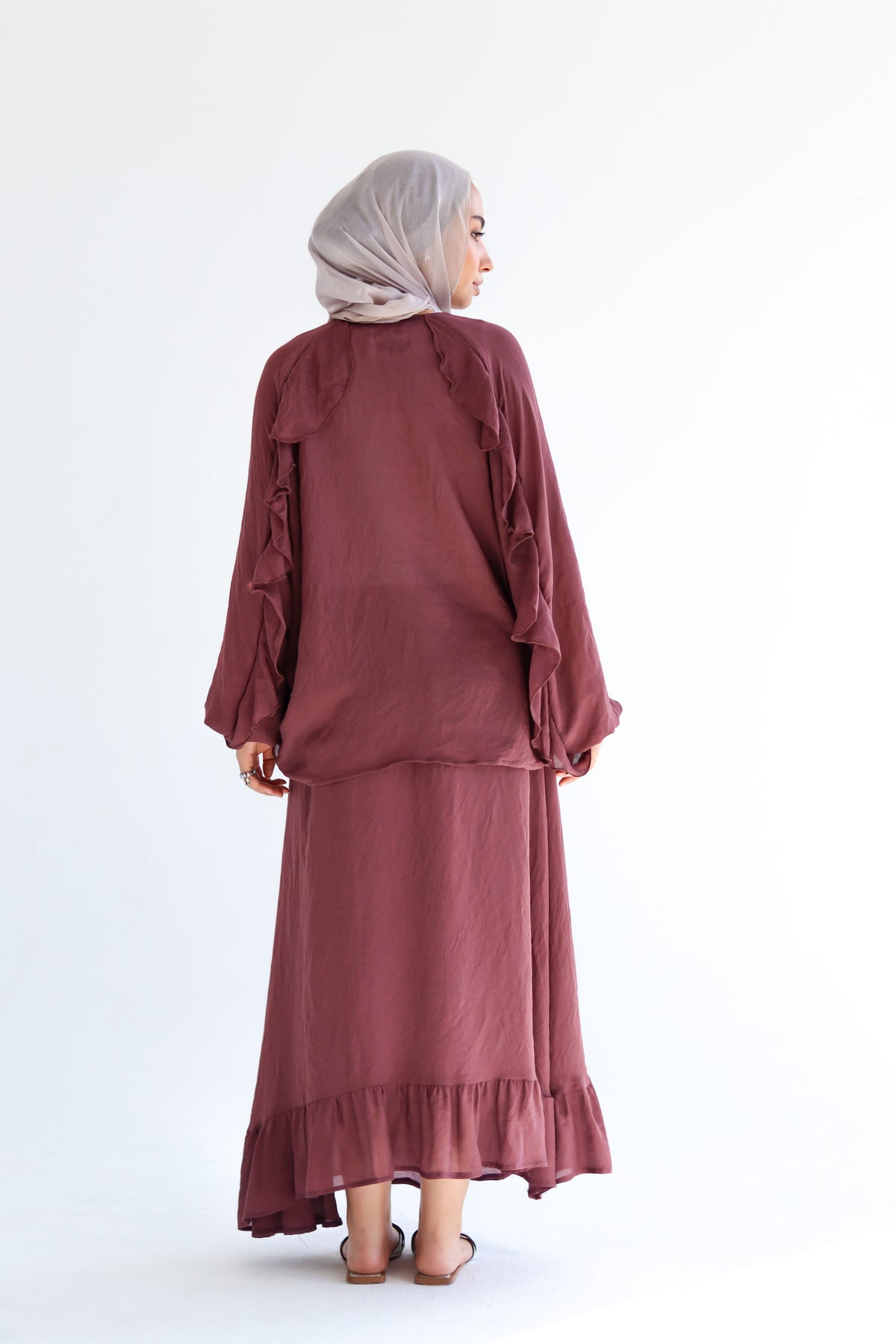 The Ruffle Set - Mauve