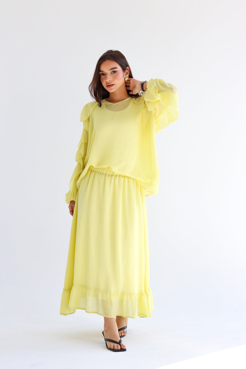 The Ruffle Set - Yellow