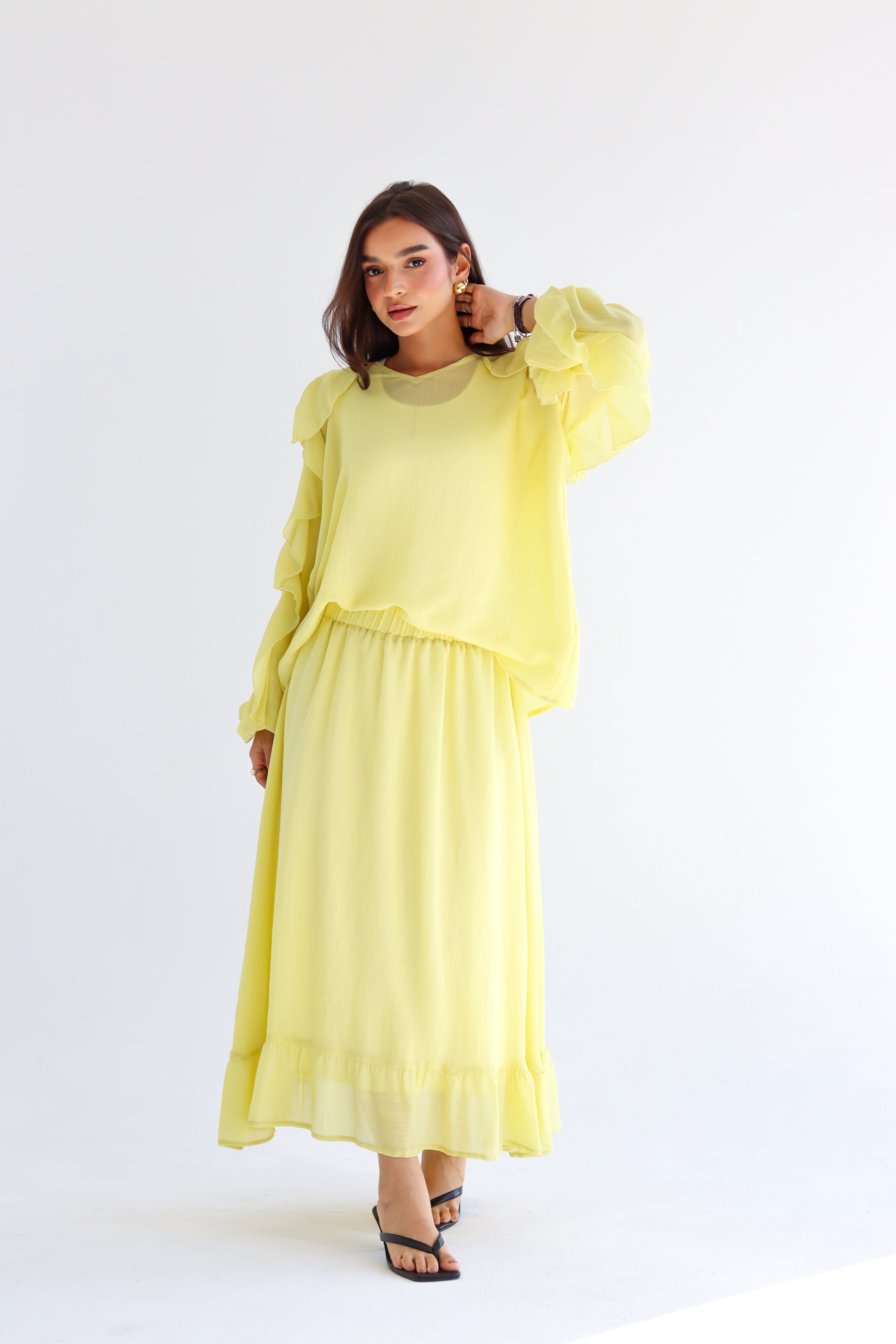 The Ruffle Set - Yellow