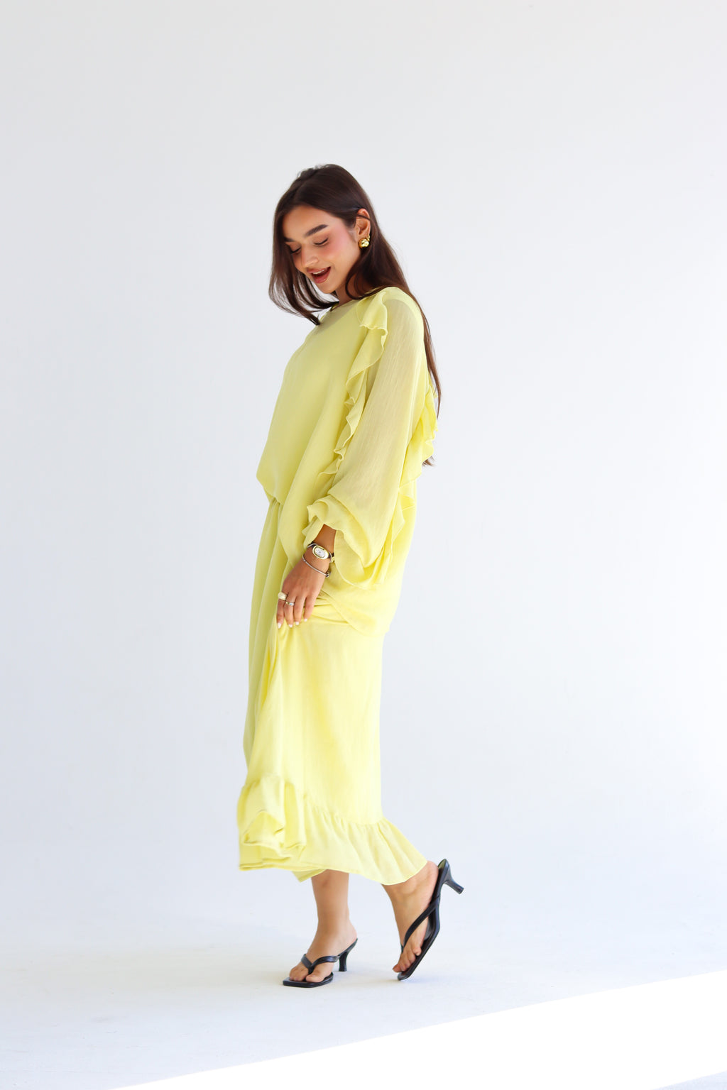 The Ruffle Set - Yellow