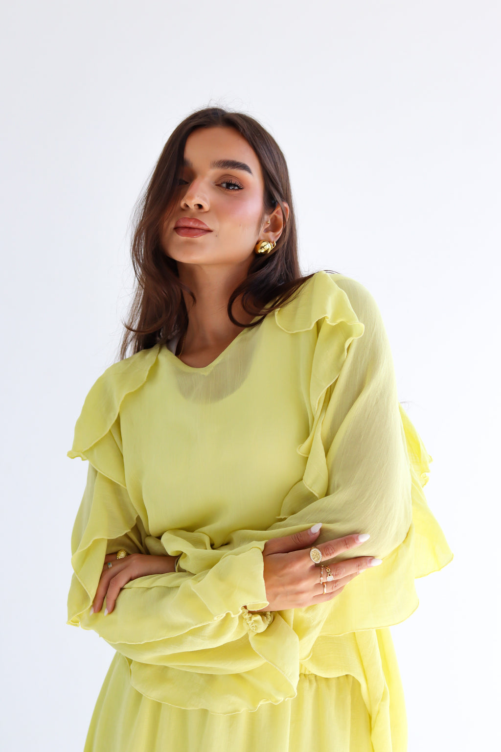 The Ruffle Set - Yellow