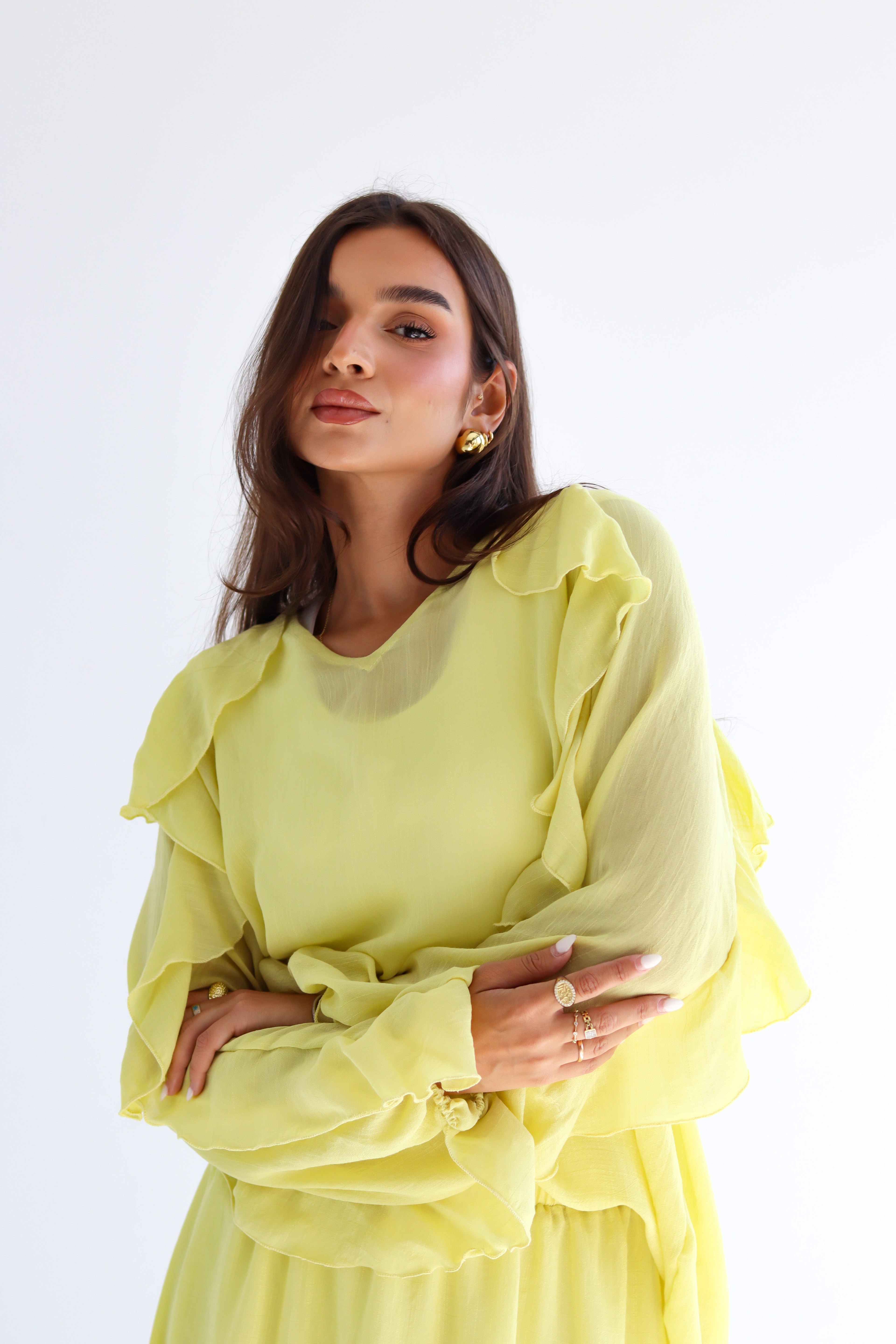 The Ruffle Set - Yellow