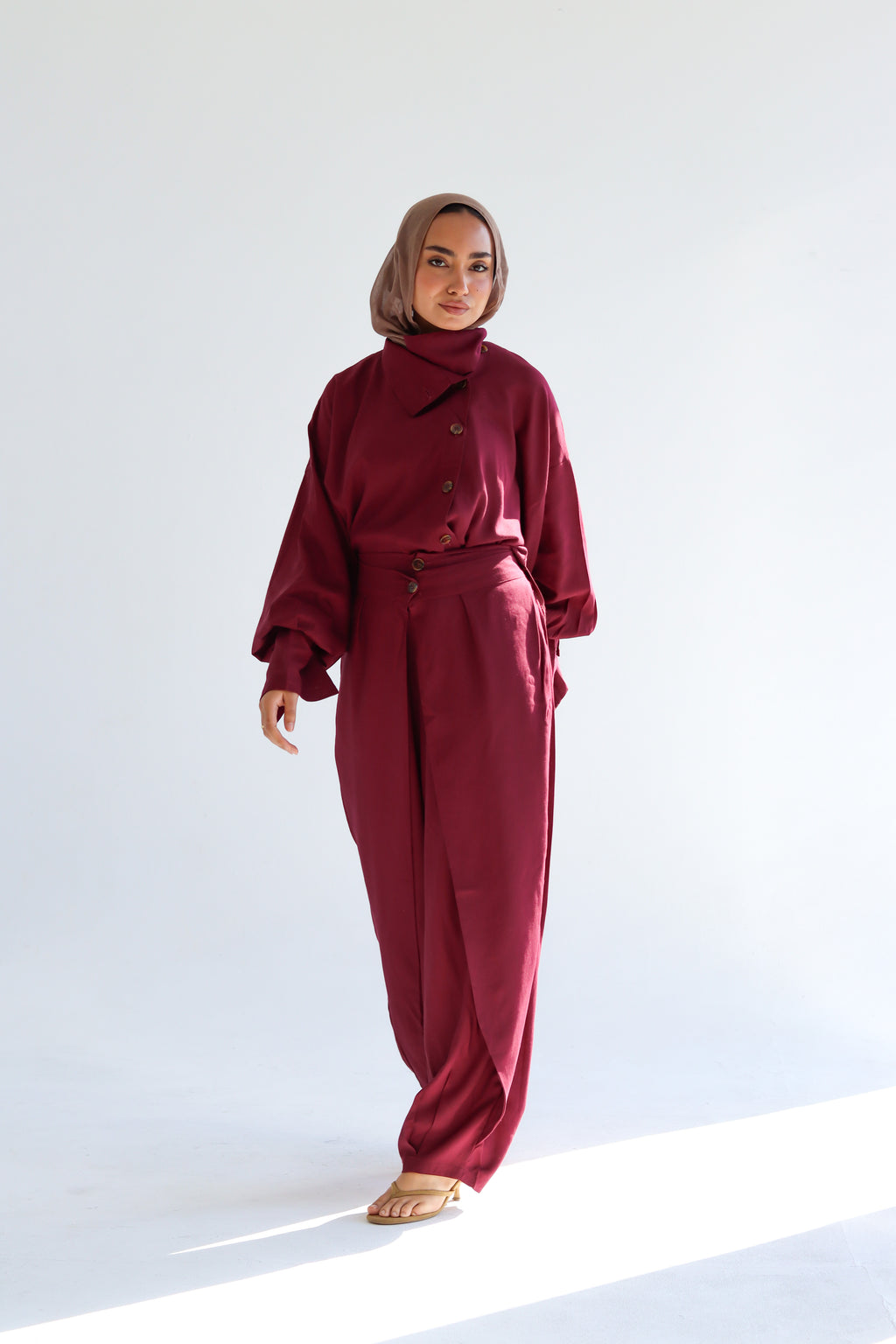 The Wrap Set - Burgandy