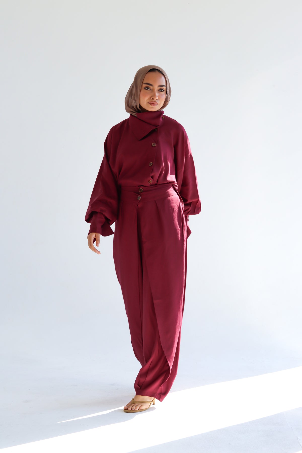 The Wrap Set - Burgandy