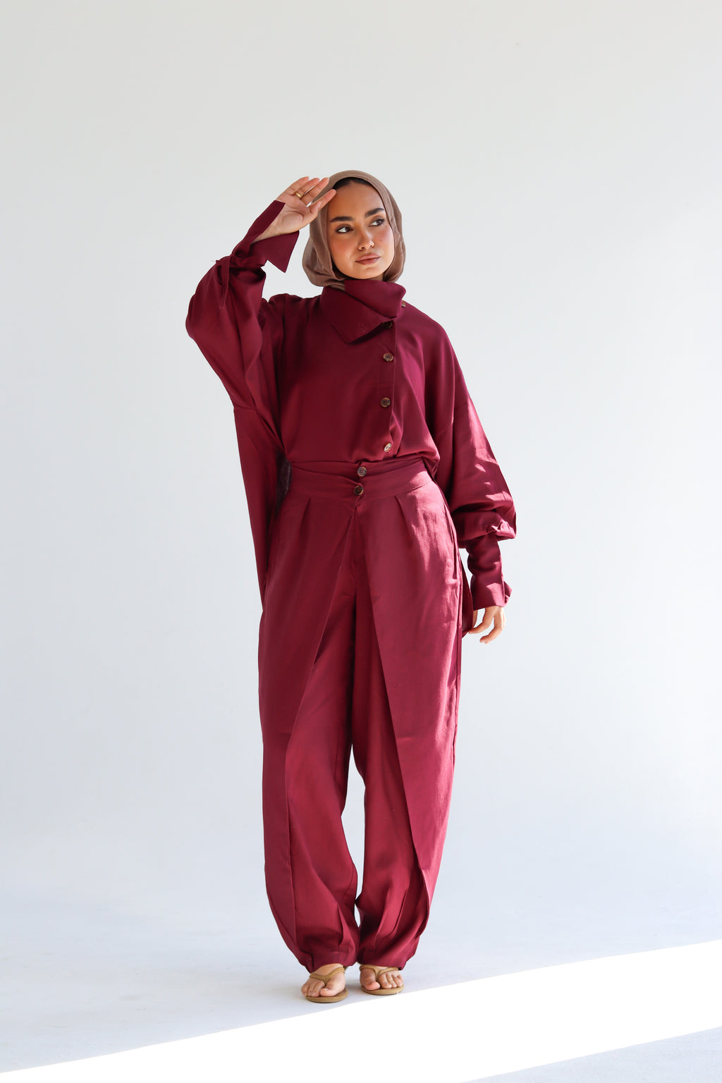 The Wrap Set - Burgandy