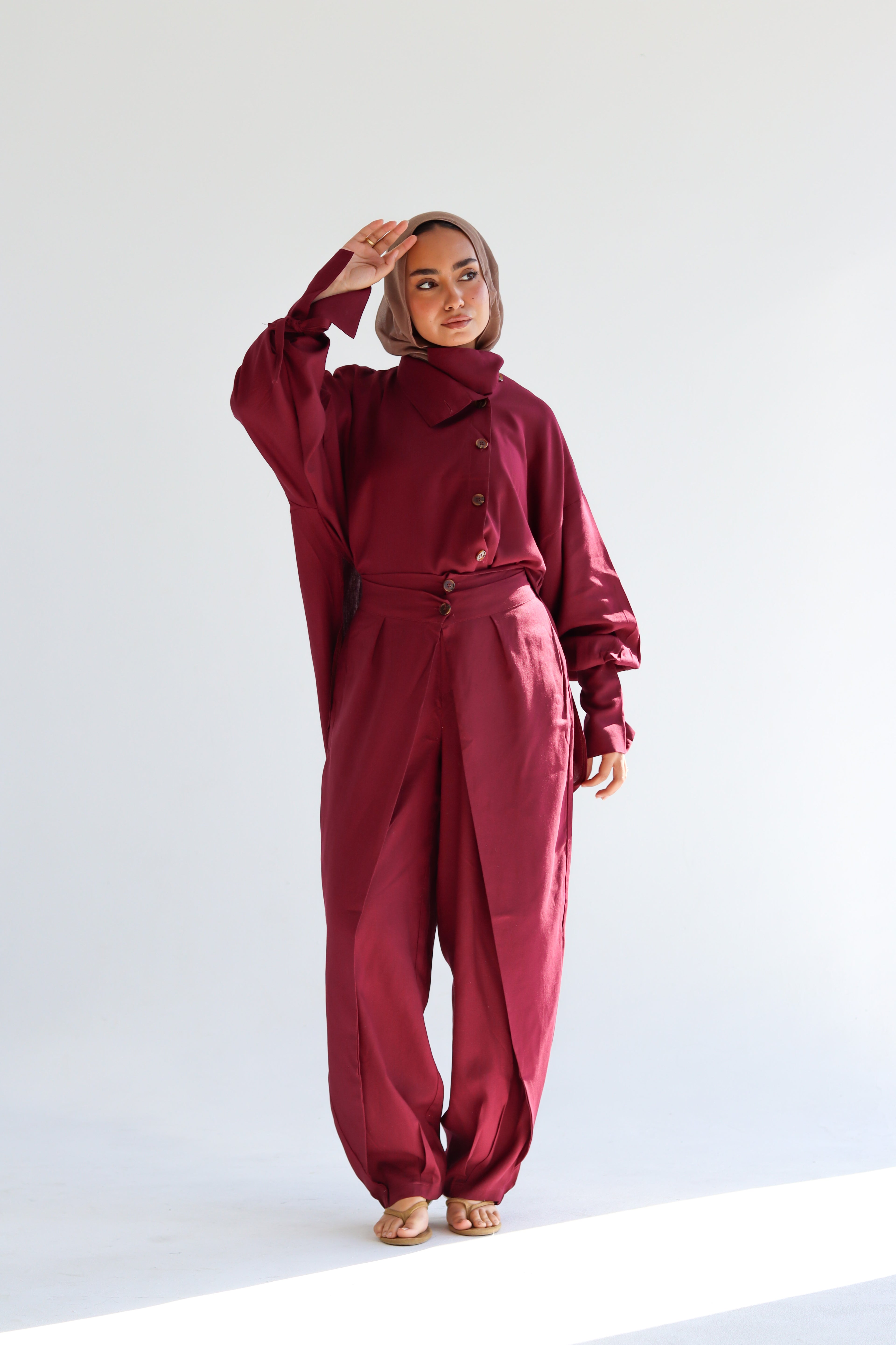 The Wrap Set - Burgandy