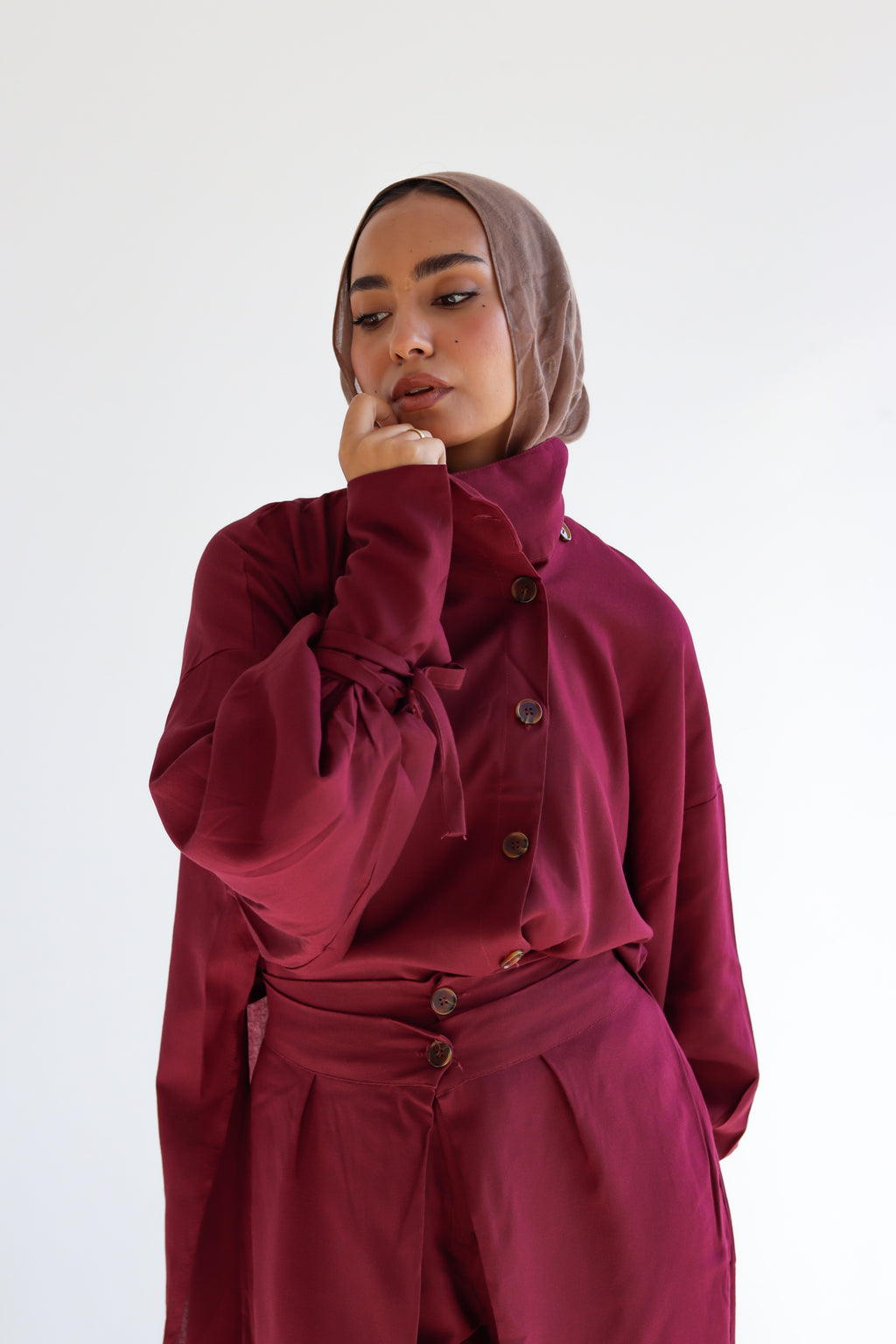 The Wrap Set - Burgandy