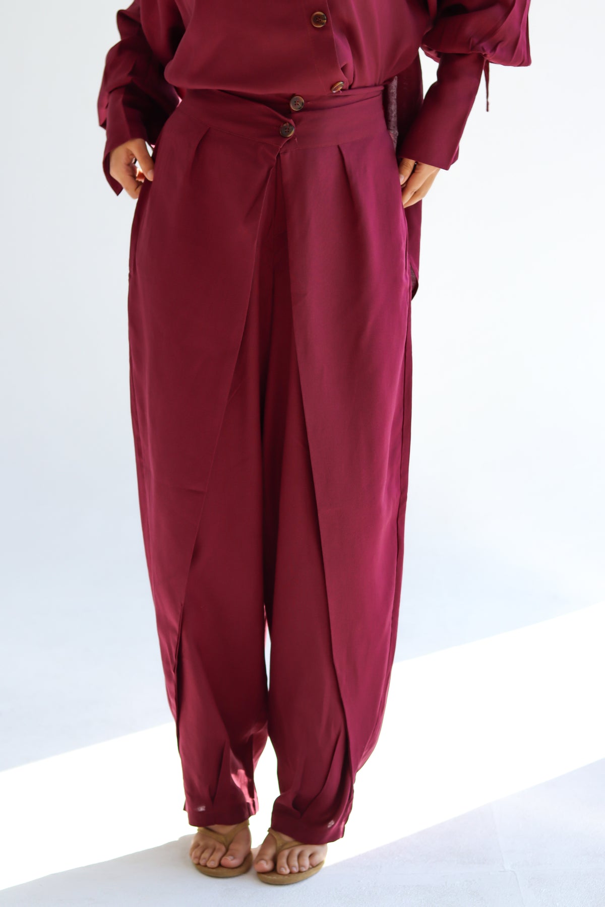 The Wrap Set - Burgandy