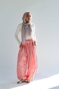The Stripe Pant - Red