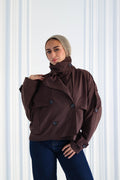 Brown Cropped Trench