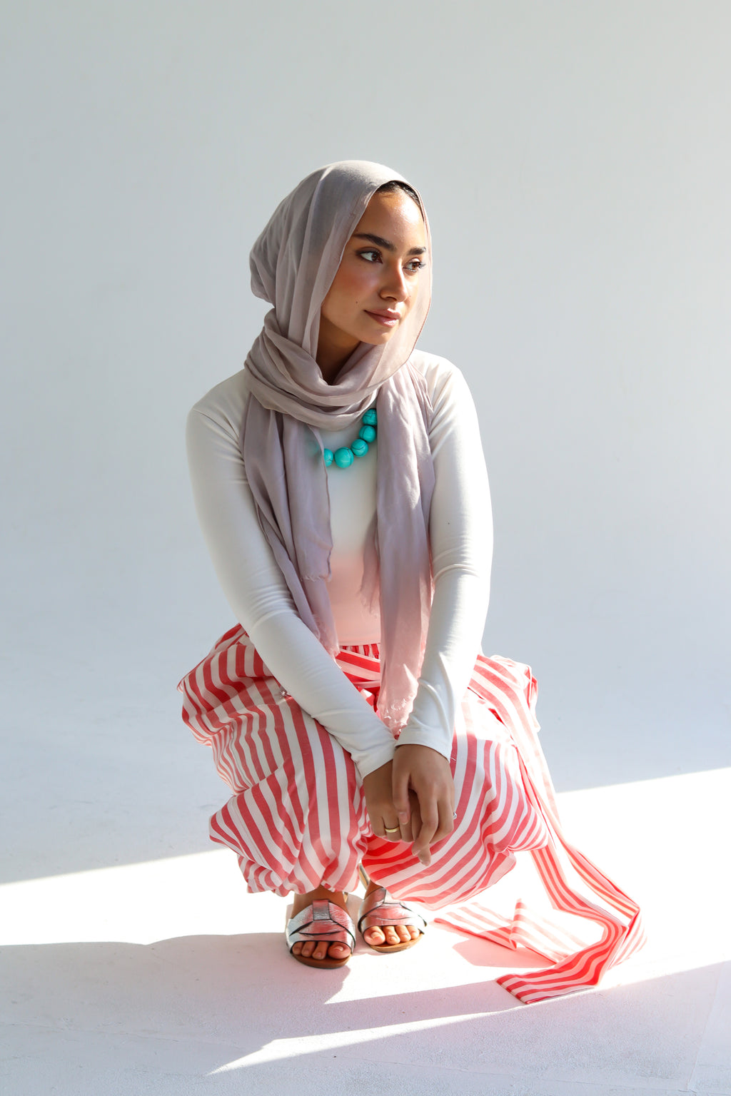 The Stripe Pant - Red