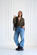 Olive Tassels Jacket