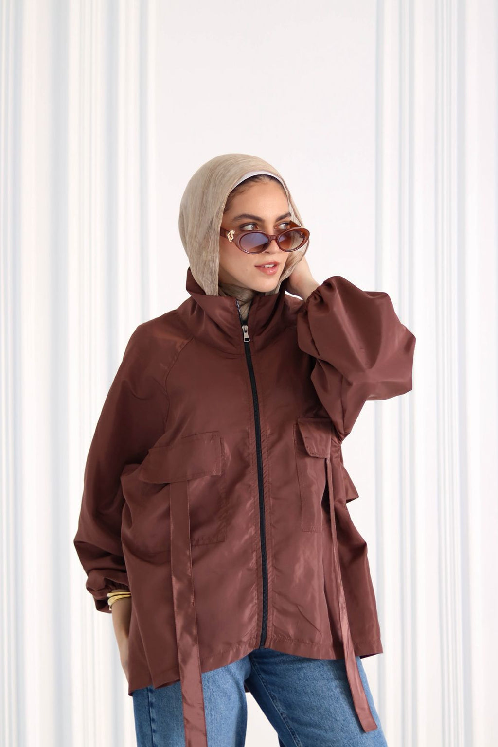 Brown Waterproof Jacket