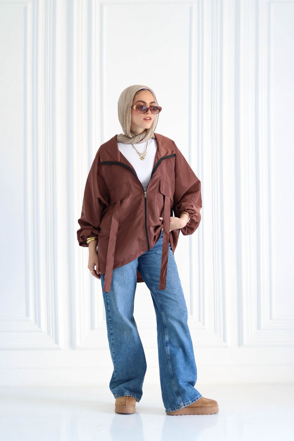 Brown Waterproof Jacket