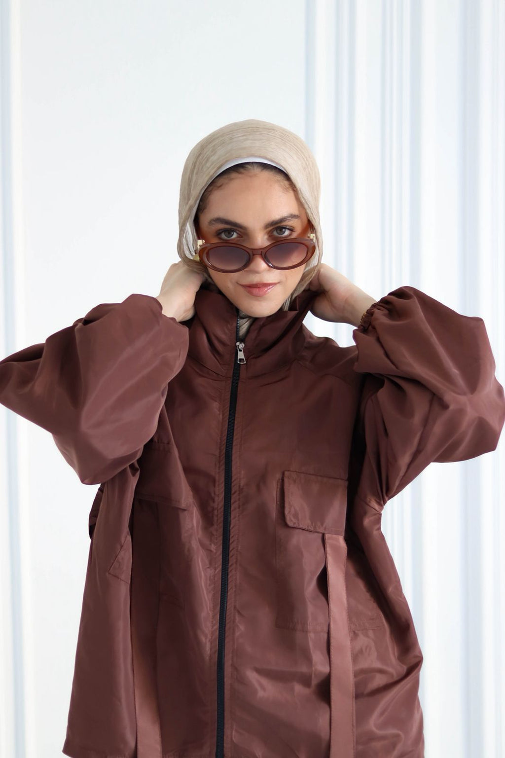 Brown Waterproof Jacket