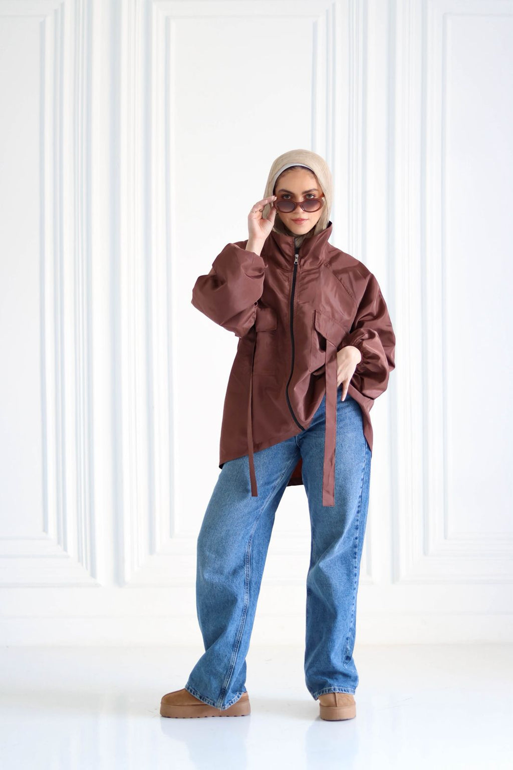 Brown Waterproof Jacket