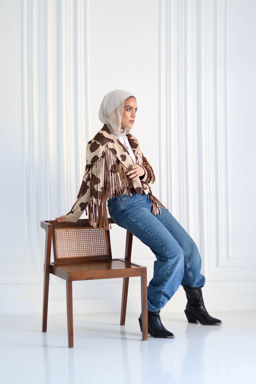 Brown Cow Tassels Jacket
